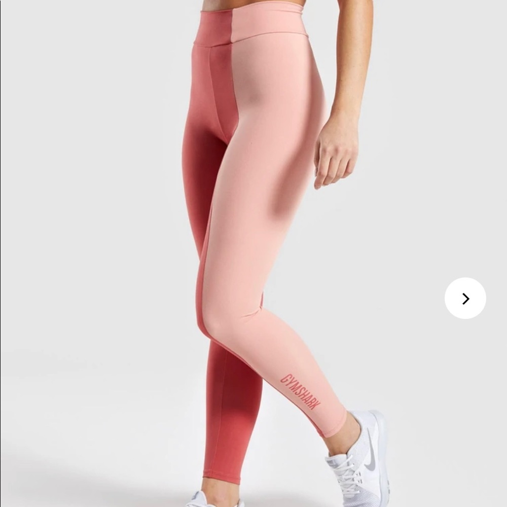 GYMSHARK Brick Red/PinkDuo Leggings